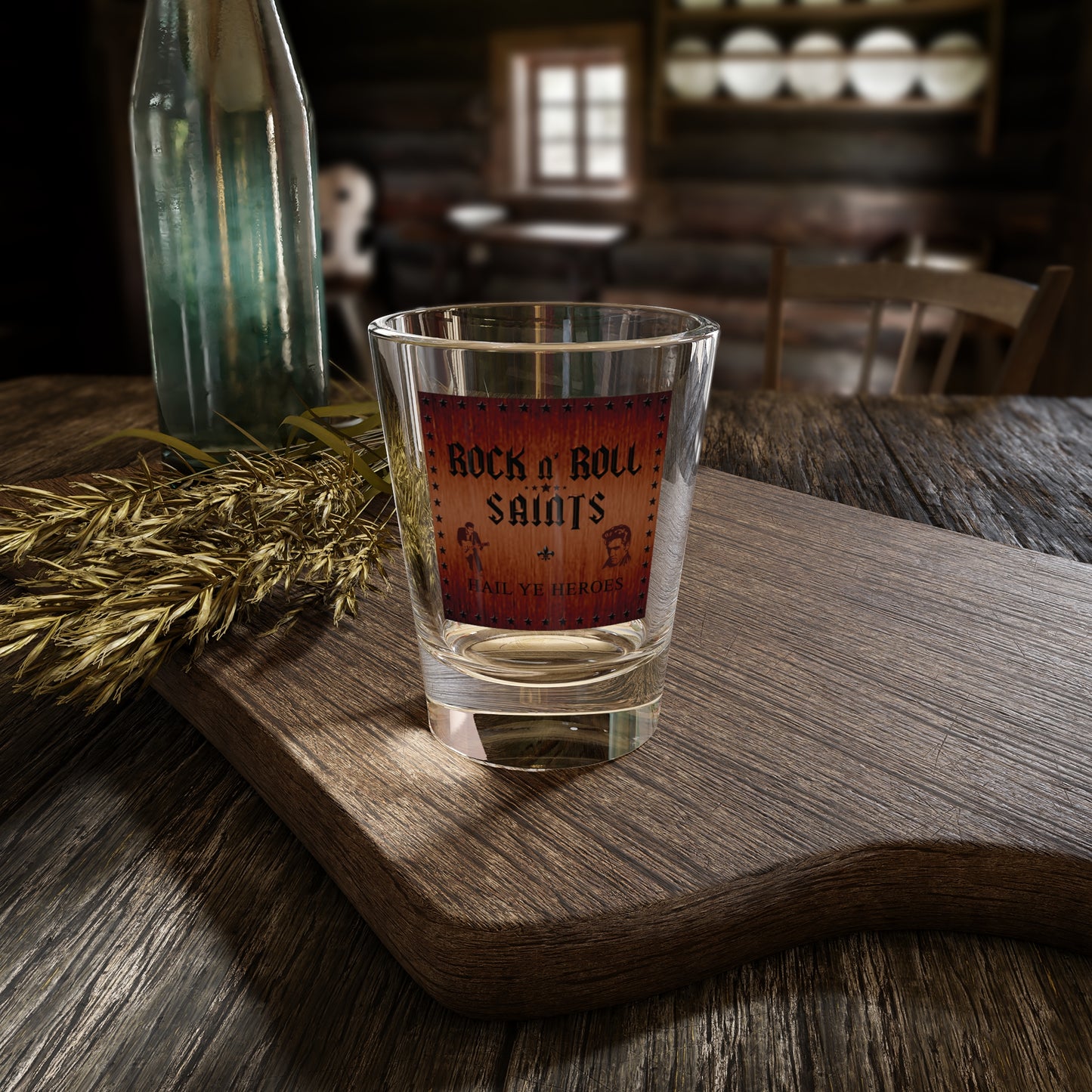 HAIL YE HEROES Shot Glass