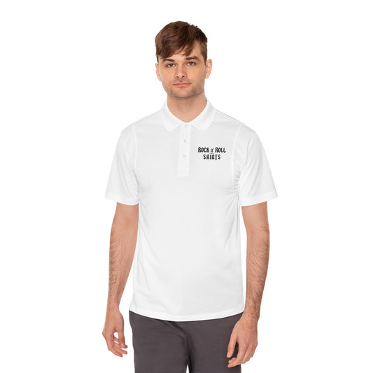 Rock n' Roll Saints White Polo