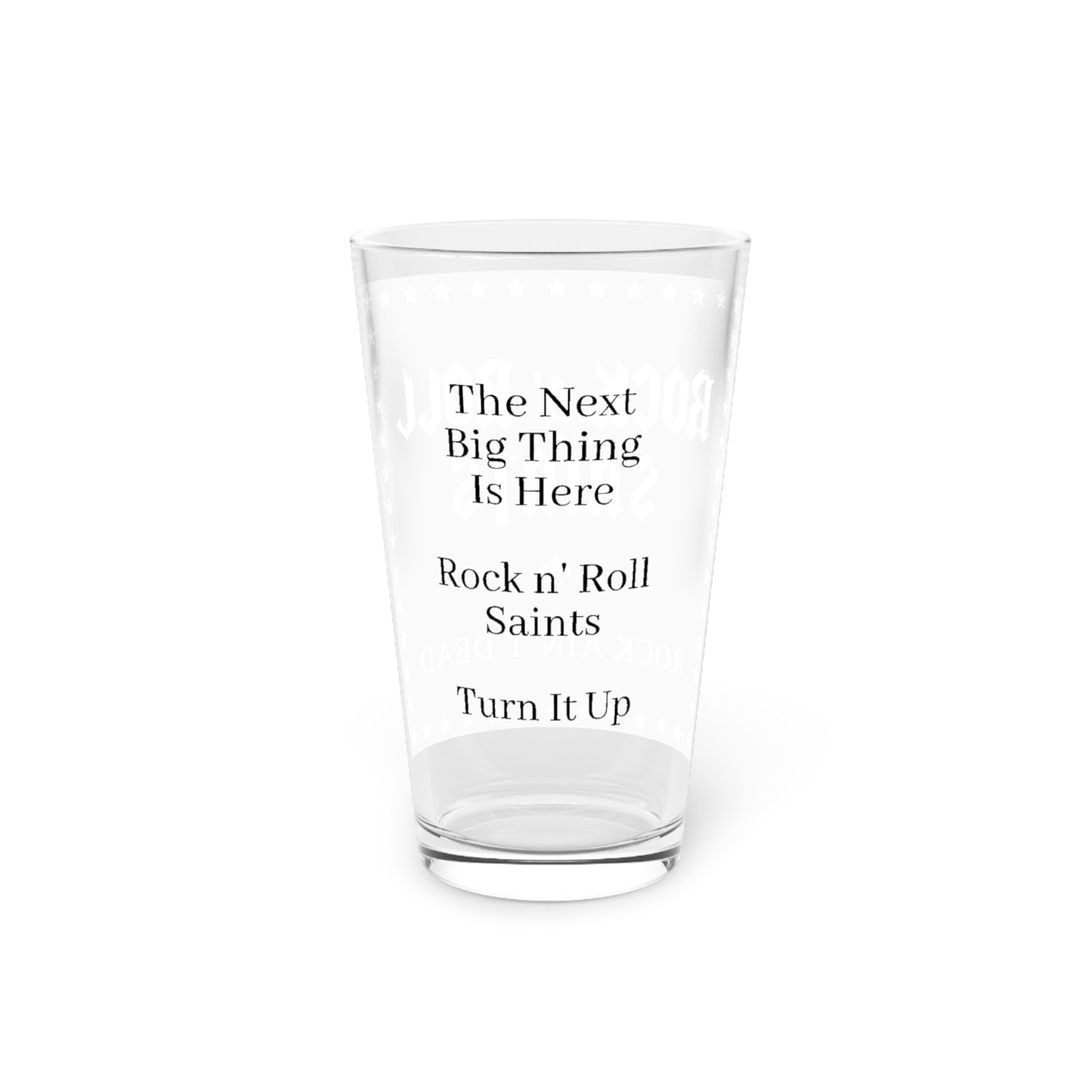 Rock Ain't Dead Pint Glass, 16oz