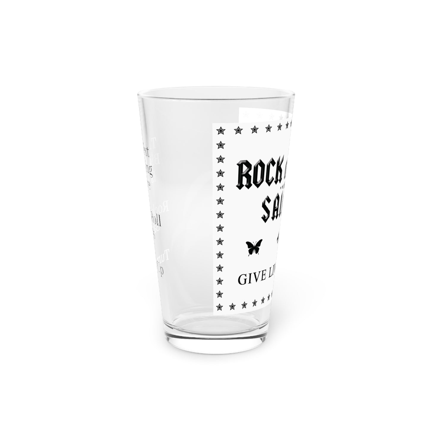 GIVE LIVE LOVE Pint Glass, 16oz