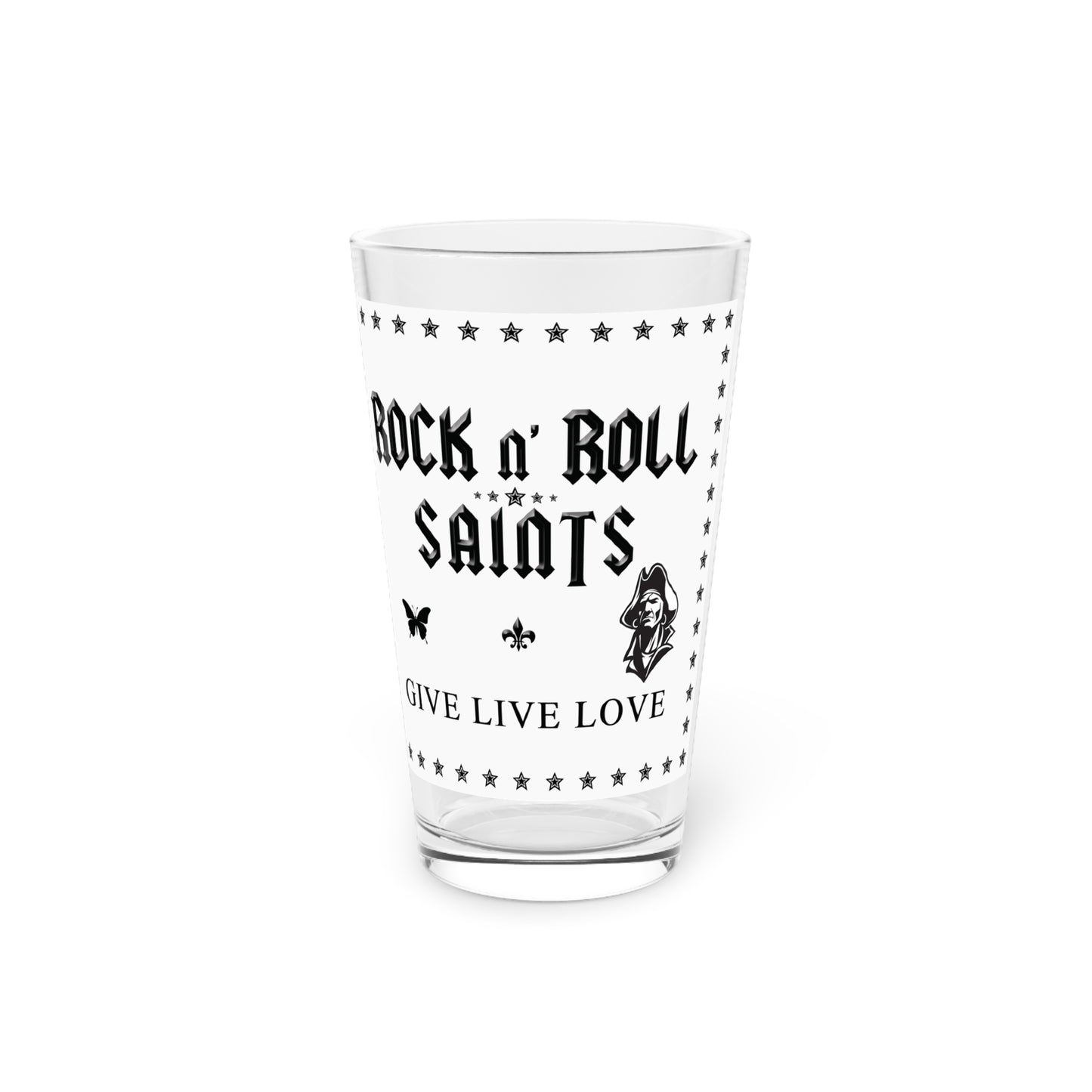 GIVE LIVE LOVE Pint Glass, 16oz