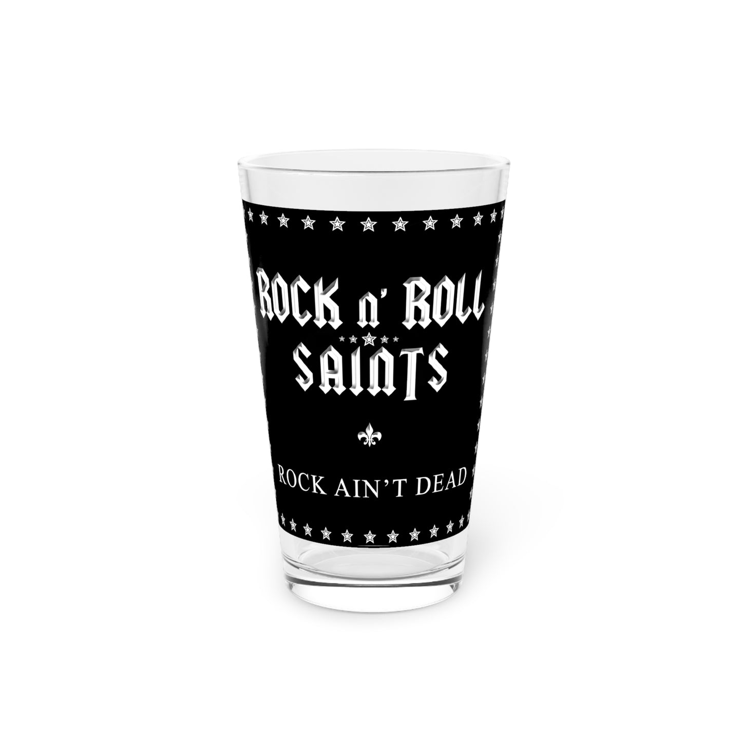 Rock Ain't Dead Pint Glass, 16oz