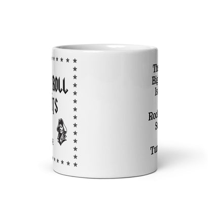 Rock n' Roll Saints TRUE White mug